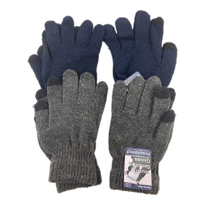 WINTER TEXT FINGER GLOVES KNIT 1CT